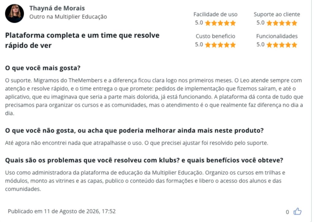 Multiplier Educação